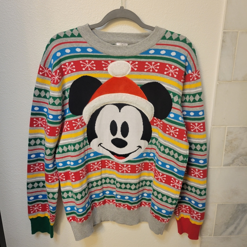 Mickey Mouse Sweater Holiday Medium